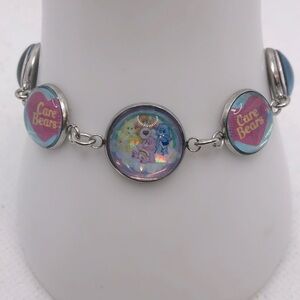 New Drop!!- Hand crafted Holographic Care Bears bracelet